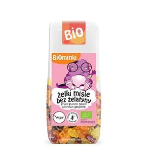 ŻELKI (MISIE) WEGAŃSKIE BEZGLUTENOWE BIO 100 g - BIOMINKI