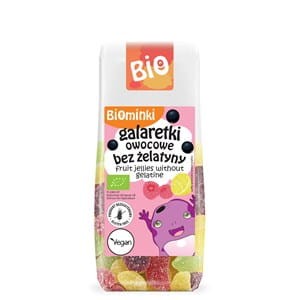 GALARETKI OWOCOWE WEGAŃSKIE BEZGLUTENOWE BIO 100 g - BIOMINKI