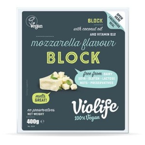 Ser wegański mozzarella do pizzy kostka 400g Violife