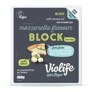 Ser wegański do pizzy o smaku mozzarella kostka 400g Violife