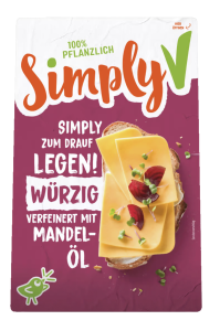 Ser wegański w plastrach pikantny  Simply V , 150g