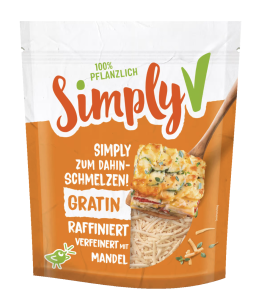 Ser na bazie migdałów tarty do zapiekanek naturalny Simply V, 180g 