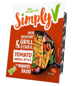 Ser wegański do grillowania pomidorowy w stylu neapolitańskim Simply V, 150g