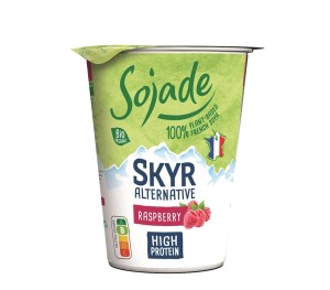 SKYR PROTEINOWY SOJOWY MALINOWY BEZ CUKRU BIO 400 g - SOJADE
