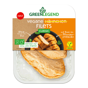 WEGAŃSKIE FILETY Z KURCZAKA  KLASYK, 140g. GREEN LEGEND
