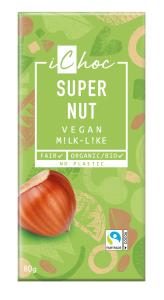 CZEKOLADA Z ORZECHAMI LASKOWYMI FAIR TRADE BIO 80 g - ICHOC (VIVANI)