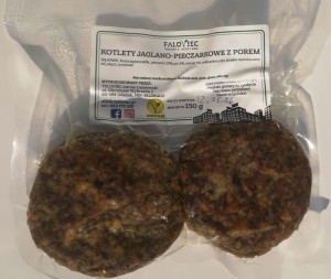 Kotlety Jaglano-Pieczarkowe z Porem 2szt 150g  Faloviec