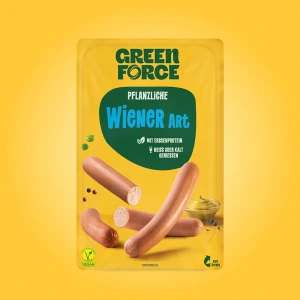 Wiedeńskie parówki roślinne GREENFORCE 180g TERMIN PRZYDATNOŚCI  16.05. 