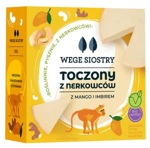 Toczony z nerkowców z mango i imbirem 140 g Wege Siostry