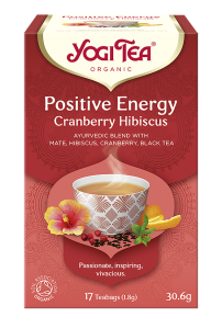 HERBATKA POZYTYWNA ENERGIA ŻURAWINA - HIBISKUS - YOGI TEA