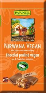 Czekolada Nirwana  z nadzieniem pralinowym bio Rapunzel, 100g 