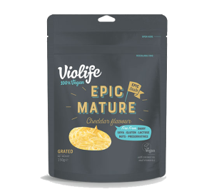 Ser wegański cheddar dojrzały tarty 150g Violife